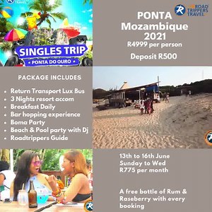121K views · 2K reactions | SINGLES PARTY MOZAMBIQUE. Join us on an unforgettable weekend getaway to Mozambique. Now picking up from Empangeni Simply click on the link below for more info wa.me/27825662052 | Roadtrippers Travel | Facebook