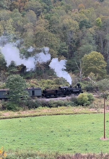 Enjoy the sounds of Shay Locomotive No. 5 headed to Durbin from Cass 🔥🚂 • #shay #shaylocomotive #steam #steamtok #steamlocomotive #cassscenicrailroad #fyp #steampower #horsepower