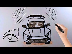 How to Draw a Car | Easy Step-by-Step for Kids | Lalagram
