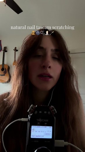 Natural Nail Tascam Scratching ASMR: Mixed Feelings