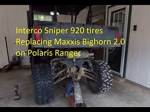 Polaris Ranger Interco Sniper 920 tires Installation