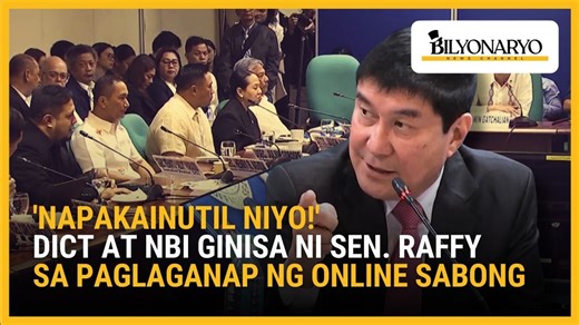 #Agenda | Mga politiko pa umano ang nagpapatakbo sa malalaking online sabong operations sa bansa. Kaya nanggalaiti si Senador Raffy Tulfo sa DICT at NBI dahil hindi raw sila kumikibo rito. 'Yan ang Agenda report ni Hannah Ty. | Bilyonaryo News Channel