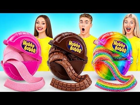 Gummy Food, Real Food vs Chocolate Food Challenge | Amazing Cooking Hacks by Multi DO Challenge