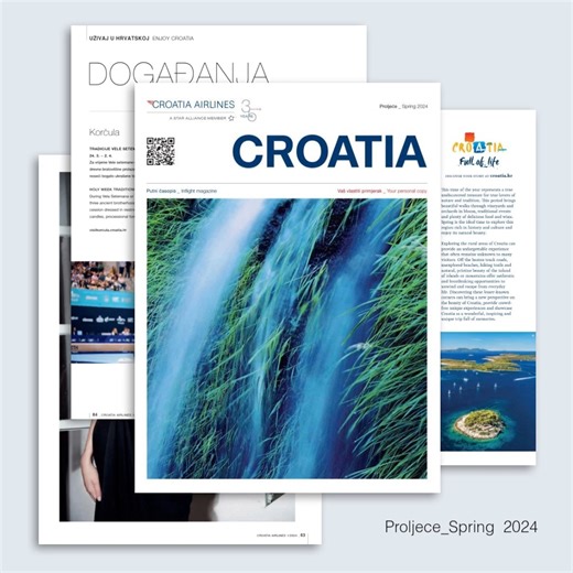 Prelistajte novi broj magazina Croatia i uživajte u proljeću kroz naše priče, intervjue i preporuke za putovanja! 🙂👍✈️ 🔗https://rb.gy/gt1pgm #CroatiaAirlines #Inflightmagazine | Croatia Airlines