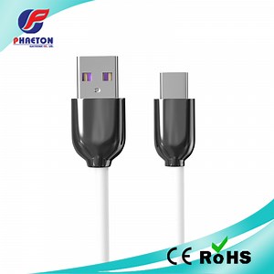 [Hot Item] Silicone High Elastic Data Cable Thick TPE Flexible Cable V8 Android Type C Circular Shell Charging USB Cable