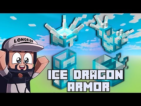 I Made a Full Ice Dragon Armor Set! (Minecraft Blockbench)