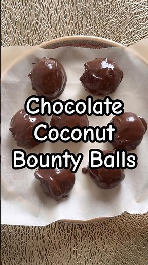Chocolate Coconut Bounty Balls | Easy No-Bake Healthy Dessert Recipe | Healthy Sweet Snack