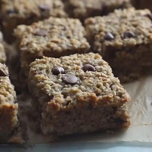 Satisfy your sweet tooth with these chewy oatmeal cookie bars, perfect for a quick and easy treat! | All Nutritious