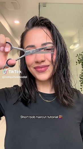 I had to start the new year with a fresh cut 💇🏽‍♀️ #bobhaircut #shortbob #shortbobhaircut #hairtok #haircuttutorial