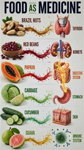 Food as Medicine: Best Foods for Thyroid, Kidneys, Digestion, Skin & Immunity | #shorts