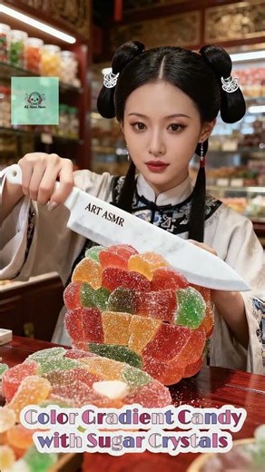 Giant Jelly Ball Cutting ASMR | Colorful Sugar Candy Satisfying Slice