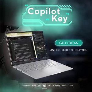 2.3K views · 34 reactions | Did you know that the Copilot key can give you access to information and ideas with just one click? ✨ Experience it yourself and master AI with ASUS! #AIMaster Learn more  https://asus.click/VivobookAIPC_FB | ASUS | Facebook
