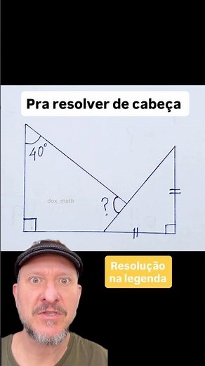 Calcule o valor do ângulo!