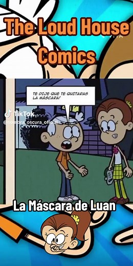 Luan asusta a Lincoln con su máscara en The Loud House