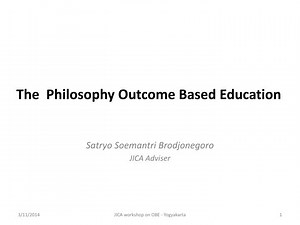The Philosophy Outcome Based Education - SlideServe