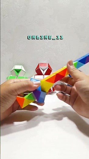 Short Rubik's snake 24 alien shape