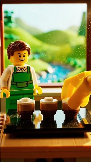 Lego Barista is Cooking Grasshopper Honey Soy Glaze