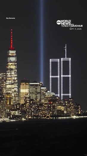 In a powerful tribute, thousands of drones illuminated lower Manhattan to form the images of the Twin Towers -- one light for each person lost on the day of the September 11th attacks. David Muir shares how the breathtaking drone show came together in collaboration with members of the 9/11 community.