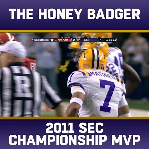 Before Tyrann Mathieu became an NFL star, The Honey Badger was the 2011 SEC Championship Game MVP for LSU. | CBS Sports