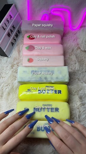 ASMR cracking 🌸 Part 1 🌸 what sounds the best?? #cracking #wax #asmr #clay