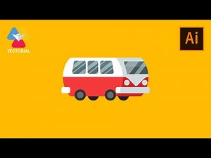 Camper minivan tutorial in Adobe Illustrator