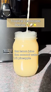 Tropical Lemonade Recipe 🍍🥥🍋 #growyourown #growyourown #tropicaljuice #applejuice #juice #juicerecipe #juicingrecipes #healthyrecipes #vitamins #nutritious #immuneboost #guthealth #energy #juicingforhealth #healthiswealth #healthandwellness #growyourownfood #growyourownlives #fruitheals #healingfruit #natureheals #healingnature #explore #explorepage | Growyourownlives