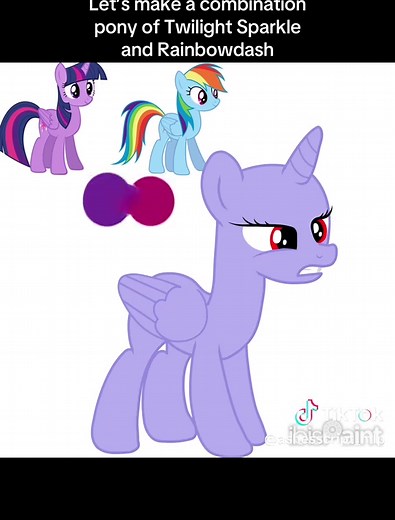 Creating a Twilight Sparkle and Rainbow Dash Pony Mashup