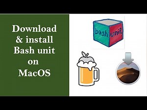 Download & install bash_unit on MacOS (Big Sur, Monterey, Catalina, Mojave) via Homebrew / brew