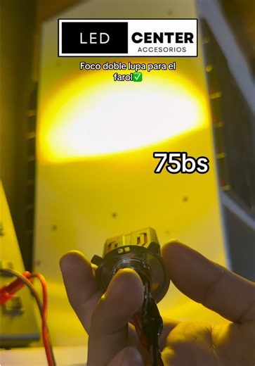 Foco LED doble lupa para farol 75Bs — Promo 2 días