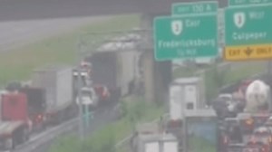 I-95 in Fredericksburg reopens after downed power lines closure, delays still in effect