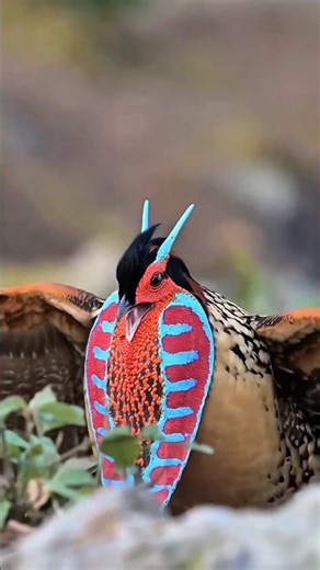 Cabot's Tragopan Mating Dance - RAREST Bird Display on Earth 😍