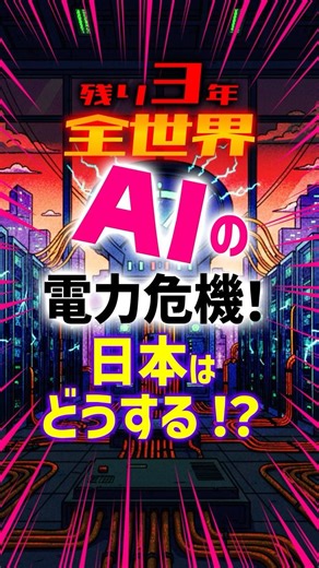 [3 years left] AI will consume all the electricity! Japan's survival strategy is "marine nuclear ...