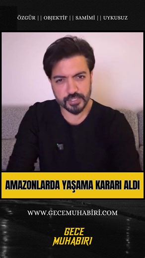 Yusuf Güney sosyal medya hesabından yayınladığı video içinde bulunduğu durum ve yaşadığı gözaltı sürecine ayna tutarak, bir süre amazonlarda yaşama kararı aldığını duyurdu.📍📍 #yusufgüney #güncel #astral | Gece Muhabiri