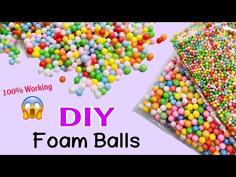 how to make foam balls at home | diy foam balls | craft supplies