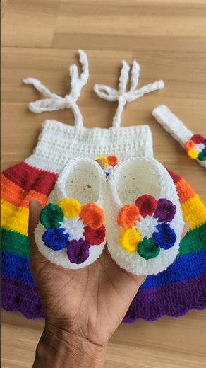 Crochet baby shoes pattern ♥️ #crochet #trending #crochetpattern #babyclothes #handmade