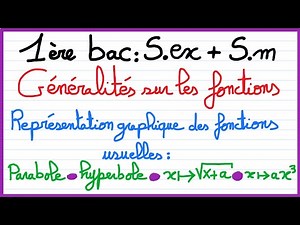 1ère bac S.ex et Sm :Généralités sur les fonctions : Parabole - hyperbole - fonction racine carrée