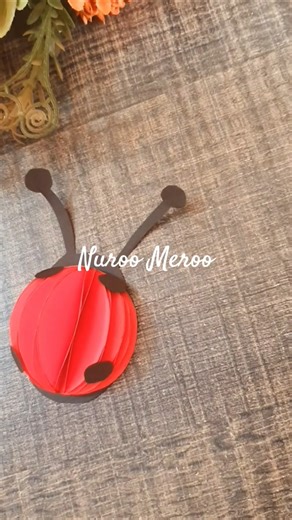 DIY Paper Ladybug 🐞 | Craft Ideas | Nuroo Meroo