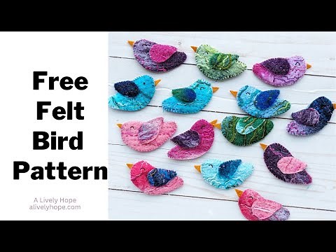 How to Make Felt Birds (+ Free Pattern!)