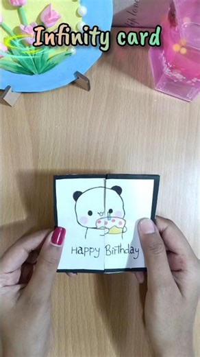 Diy infinity ♾️ card #shorts #infiniycard #birthdaycard