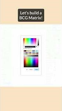 Let's build a BCG Matrix!