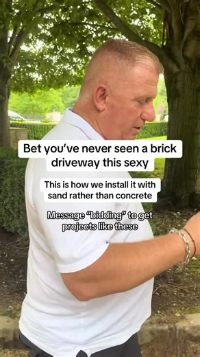 Rocking Red Rock | Builder & Education on Instagram: "Ft The property transformation on How It’s Built. Installing Unilock pavers court stone. This driveway makes you feel like you’re in the great Gatsby elegance era. ￼ There’s been much talk on the different ways to install these bricks. The way being shown in this video is the specific process used and recommended by the company themselves. #construction #contractor #stone #viral #driveway"