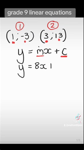 Grade 9 Maths TERM 3📖📑👀 Linear equations: how to determine the gradient in y=mx c #maths #mathematics #exam #grade9 #grade9maths #gradient #LinearEquations #term3 #mathresources #exampreparation #studytips | Virtual Au Pair : leerjoulesmetjess summaries , tests and Mathematics