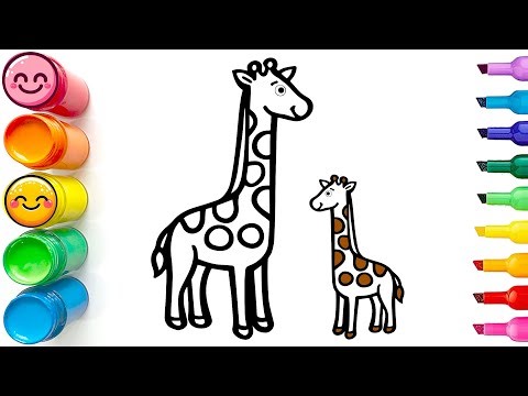 How to Draw a Cute Giraffe | Easy Step by Step Tutorial