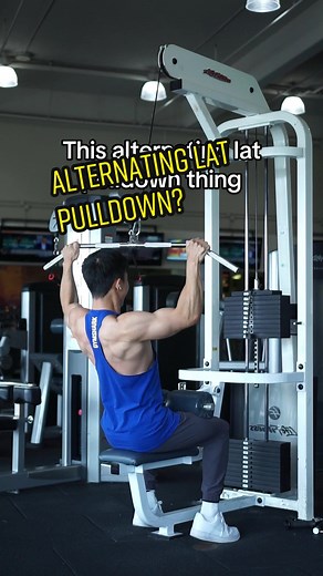 Had to bring this sound back, if you think you’re getting a better range of motion doing this alternating lat pulldown — you are not. You’re either better off doing a conventional lat pulldown, and if you want to get a greater range of motion properly — do a diverging pulldown #fyp #fitness #gym #bodybuilding #tiktoktaughtme