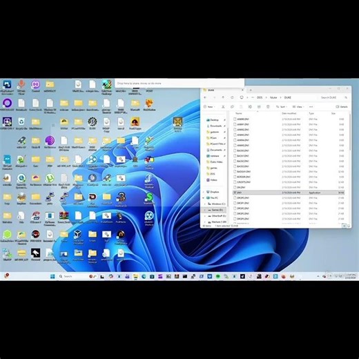 Playing Duke Nukem in DOSBox! #duke #msdos