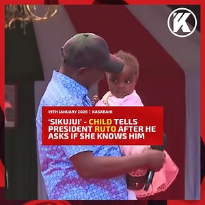 ‘Sikujui’ - Child tells President Ruto after he asks if she knows him | Kenyans.co.ke