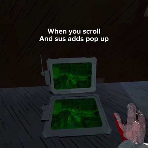 When you scroll and a sus add pop up