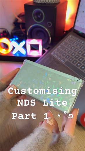 Customising my Nintendo DS Lite Part 1 ⋆˚࿔ #nds #nintendo #custom #gaming #fyp #kawaii #nostalgic