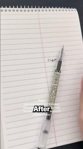 Ambidextrous Handwriting Looks Like 😳