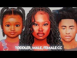 New Sims 4 CC Hair Releases! | Female, Male, Toddler cc | Sims 4 Urban Hairs + clothes 🤩